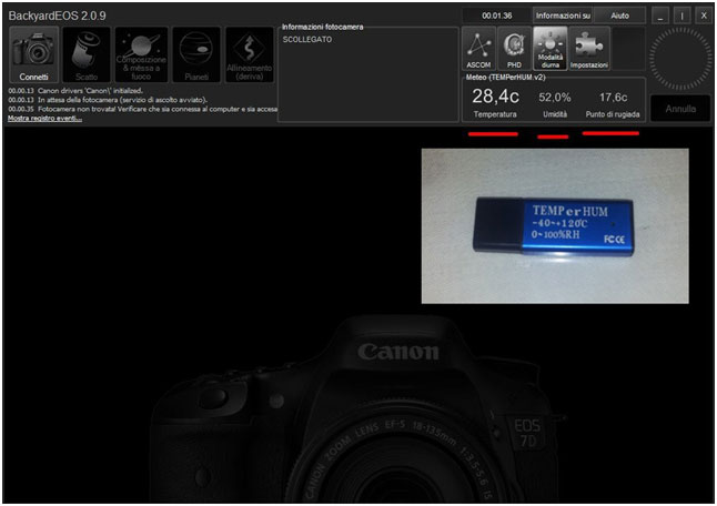Sensore temperatura ed umidità usb