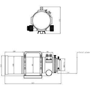 Omegon Rifrattore Apocromatico Pro APO AP 72/400 Quintuplet OTA - immagine 6