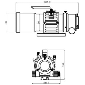 Omegon Rifrattore Apocromatico Pro APO AP 76/418 Triplet ED OTA - immagine 5