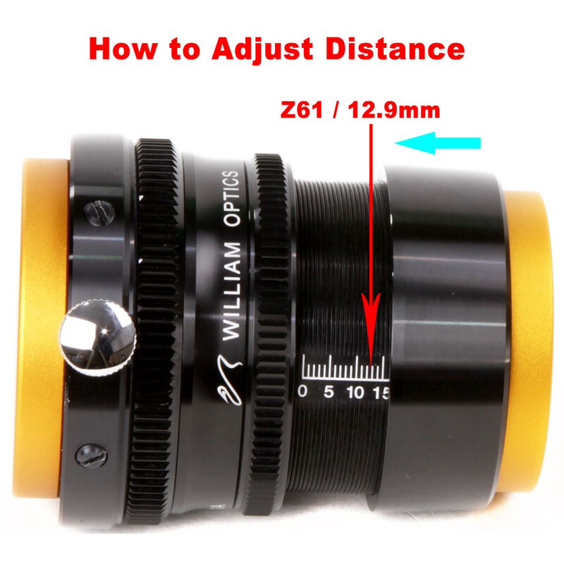 William Optics Spianatore di campo Flat61A per ZenithStar 61 - immagine 2