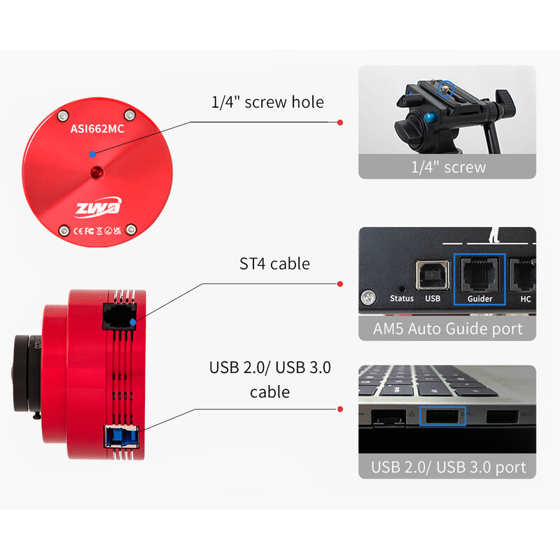 ZWO ASI 662 MM Mono - immagine 4