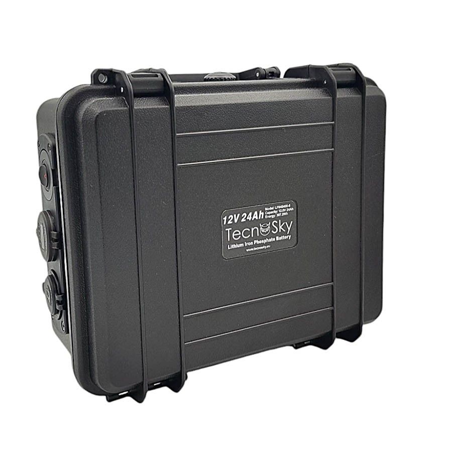 Powertank Batteria Tecnosky LiFeP04 12v 24ah - immagine 2